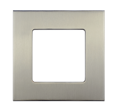 Westgate Mfg SSL4 Trim Ring, 4 In. Square, Brushed Nickel, SSL4-TRM-BN