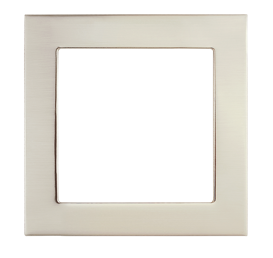 Westgate Mfg SSL6 Square Trim, 6 In., Brushed Nickel, SSL6-TRM-BN