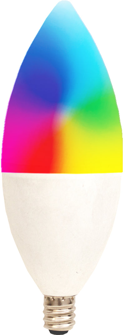 Westgate Mfg Smart RGBW E12 Lamp, 4.5W, WiFi App Control, TC-E12-4.5W-RGBW-WIFI