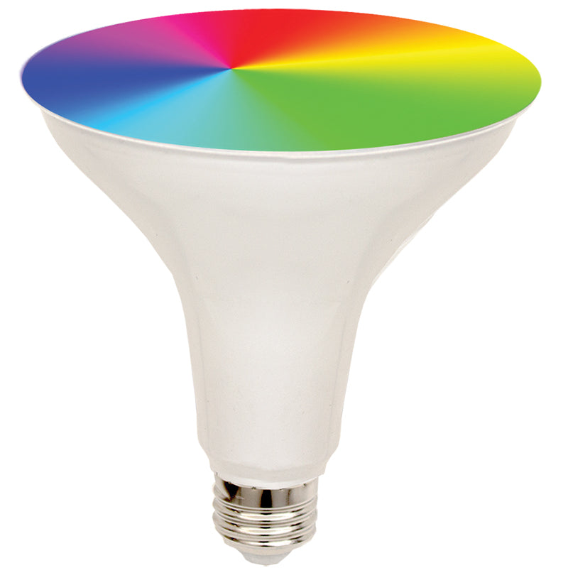 Westgate Mfg TC-PAR38 Smart Bulb, 13W, RGBW, Dimmable, 120V, White, TC-PAR38-13W-RGBW-WIFI