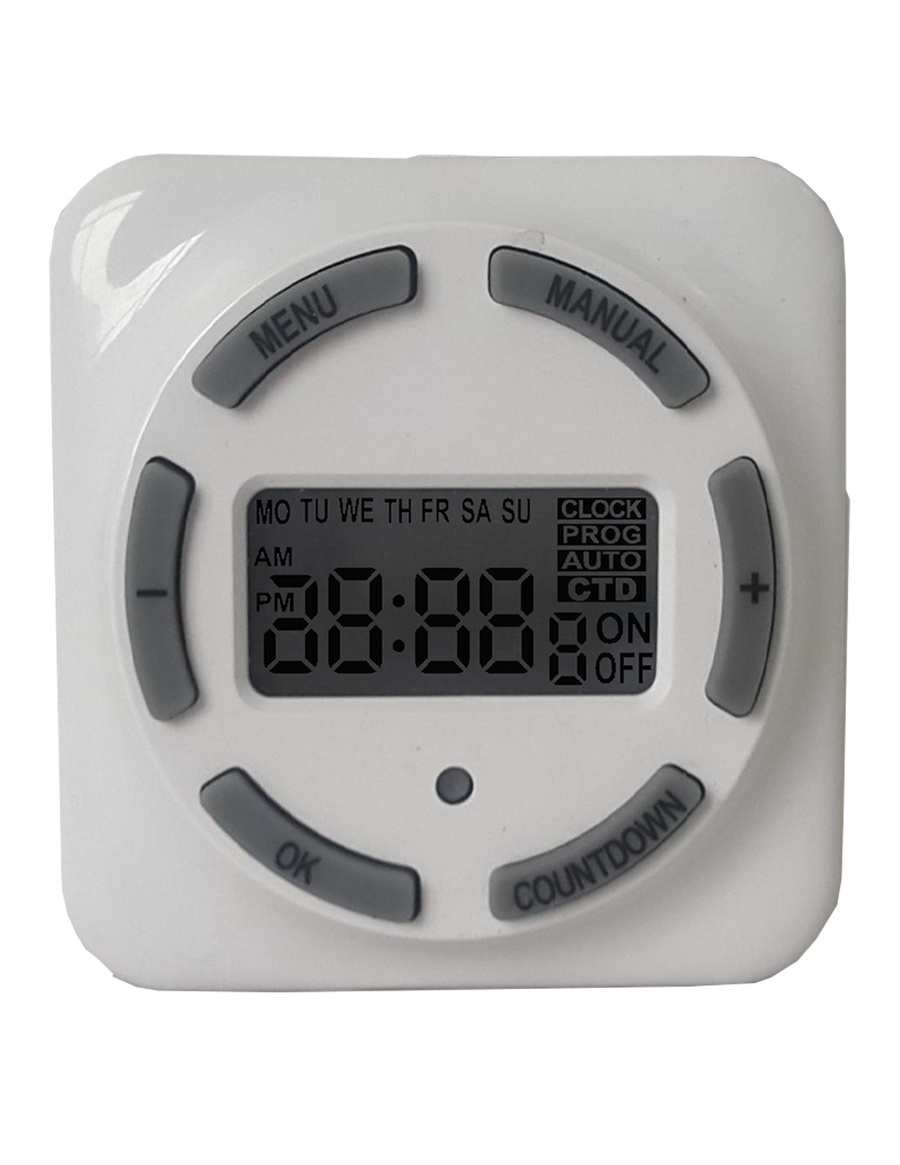 Westgate Mfg 7-Day Digital Plug-In Timer, 3-Prong, TR-DTMR