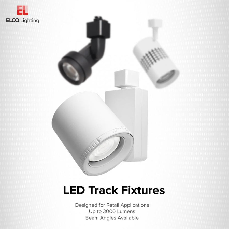 Elco Lighting Bachman Track Head, 20W, 3000K, Adjustable Beam, Triac/ELV, White, ET75830DW