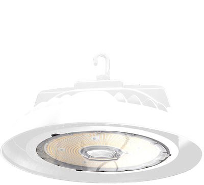 Westgate Mfg UHX UFO High Bay, 100/150/200/230W, CCT Selectable, 0-10V Dimmable, White, UHX-230W-MCTP-WH