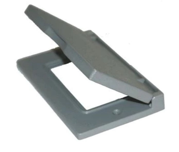 Westgate Mfg GFCI Cover, Horizontal, Steel, Gray, W1C-GH