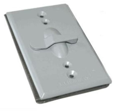 Westgate Mfg 1-Lever Vertical Switch Plate, Gray, W1C-SW