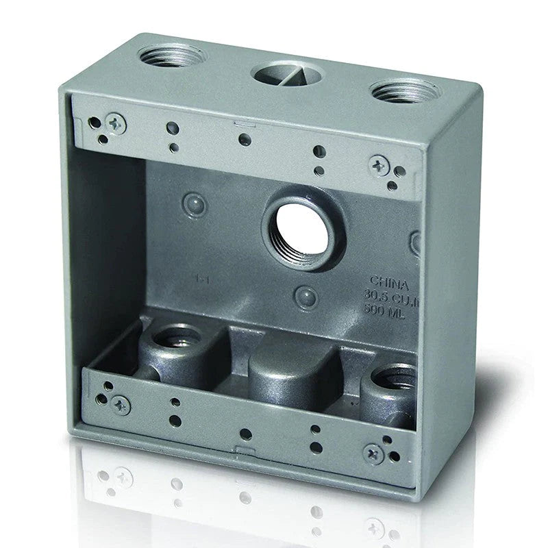 Westgate Mfg Electrical Box, 1 In. Trade Size, 5 Outlet Holes, W2B100-5X