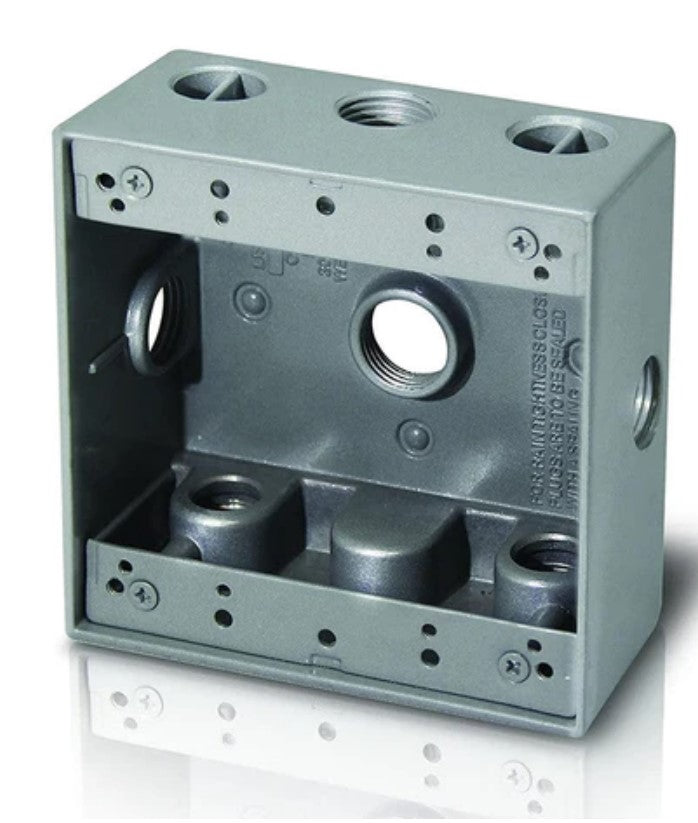 Westgate Mfg Electrical Box, 3/4 In. Trade Size, 7 Outlet Holes, 30.5 cu. in., W2B75-7X
