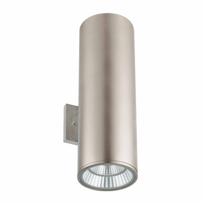 Westgate Mfg Wall Cylinder Up/Down Light, 40W, CCT Selectable, IP65, Brushed Nickel, WMCL-UDL-MCT-BN