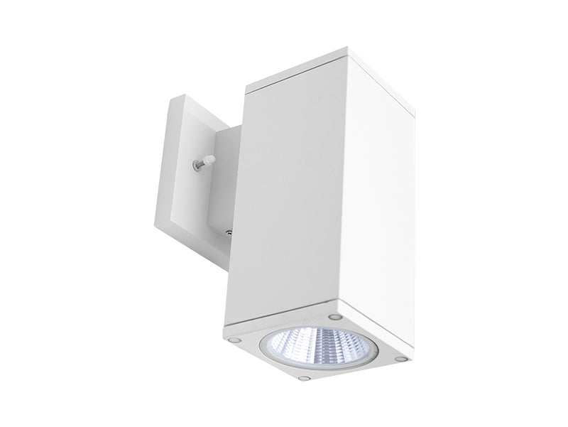 Westgate Mfg Square Wall Cylinder Downlight, 12W, CCT Selectable, Dimmable, IP65, White, WMCS-DL-MCT-WH-DT