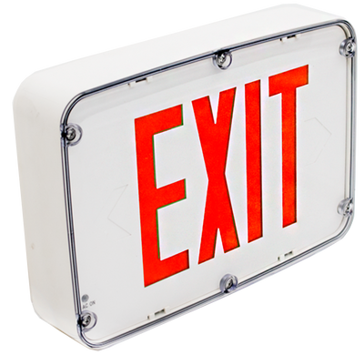 Westgate NEMA 4X Rated LED Exit Signs Single Red Letter White, XTN4X-1RW