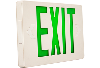 Westgate LED Super Slim Exit Signs Green Letter White, XTSL-GW