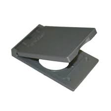 Westgate Mfg 40-50A Receptacle Cover, 2.30 In. Diameter, Steel, Gray, W1C-PO40
