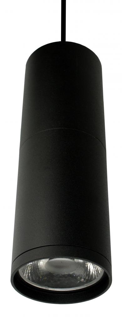 Elco Lighting LED Bait Pendant, 10W, 3000K, 38° Beam, Black with White Trim, EDL8030B