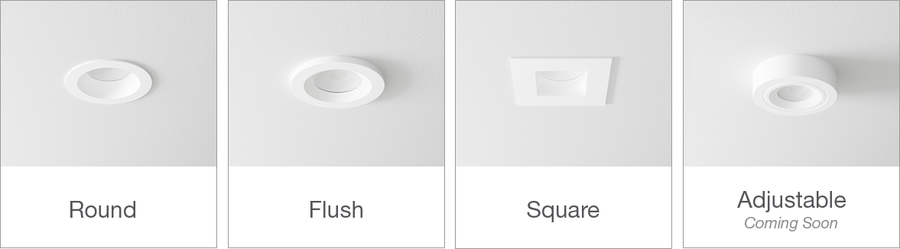 DMF Lighting 3" Square White Trim for H Series LED Downlights, H3TSSWH