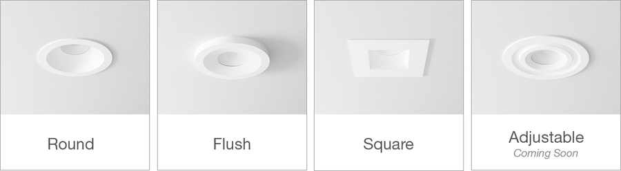 DMF Lighting 4" Round White Trim for H Series LED Downlights, H4TRSWH