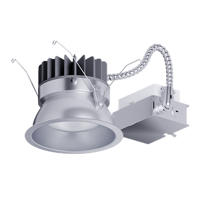 Elite Lighting HHJ8-LED Retrofit Downlight, 8 In., CRI90+, CCT Selectable, 0-10V Dimming, Emergency, HHJ8-LED-1500L