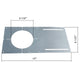 Elco Lighting 4" MOUNTING PLATE FOR LED PANEL LGT  -  EMP4