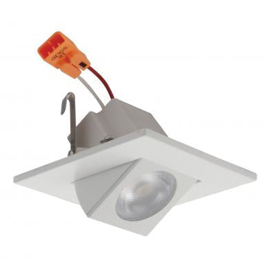 Elco Lighting 2" Square Adjustable LED Gimbal, 11W, 3000K, White, E219C0730W