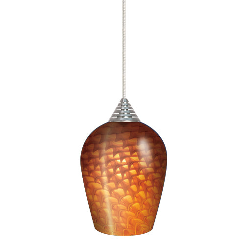 Elco Lighting Blake LED Glass Pendant, 5W, 3000K, Athena, EDL61N-AT