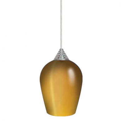 Elco Lighting Blake LED Glass Pendant, 5W, 3000K, Autumn, EDL61N-AU