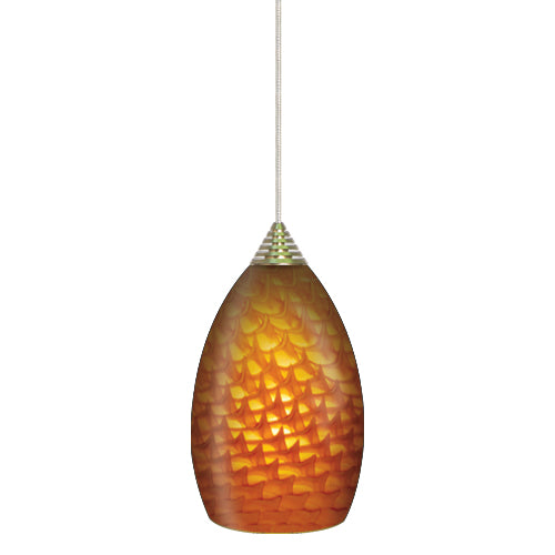 Elco Lighting LED Becket Glass Pendant, 5W, 3000K, Athena, EDL62N-AT