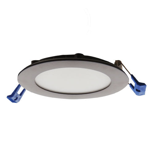 Elco Lighting 6" Ultra Slim Round Panel Light, 12W, 3000K, CRI90, Triac/ELV, Bronze, ERT61130BZ