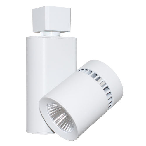 Elco Lighting Magnus Track Fixture, 15W, 3500K, 15° Beam, TRIAC Dimmable, White, ET743DW
