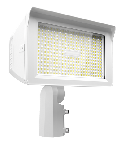 RAB Lighting X22 LED Flood Light, 150 | 125 | 100 | 75W, CCT Selectable, Slipfitter + Trunnion Mount, Photocell, 480V, White, X22-150W/480