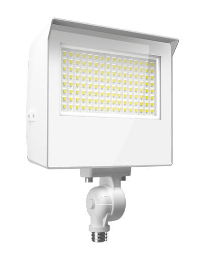 RAB Lighting X22 LED Flood Light, 60 | 50 | 40 | 30W, CCT Selectable, Knuckle + Trunnion Mount, Photocell, 120-277V, White, X22-60W